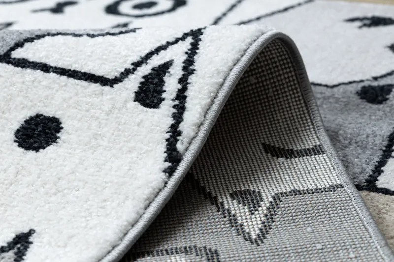 Dywany Łuszczów, Detský kusový koberec Fun Gatti Cats multi, 200x290, šedá, detská izba