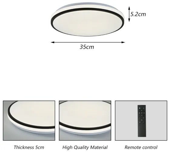 Brilagi - LED Stmievateľné svietidlo SMART LED/28W/230V pr. 35 cm Wi-Fi Tuya + DO