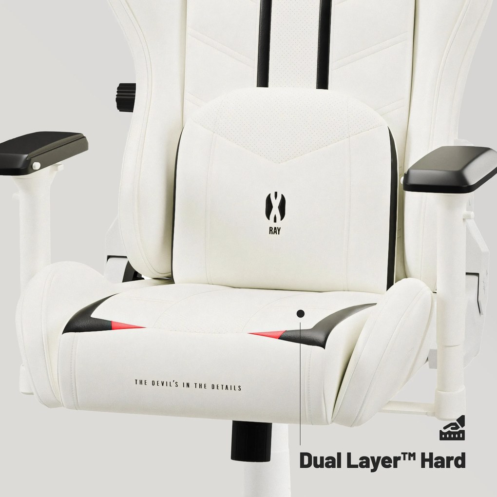 Herné kreslo Diablo X-Ray 2.0 King Size, bielo-čierne