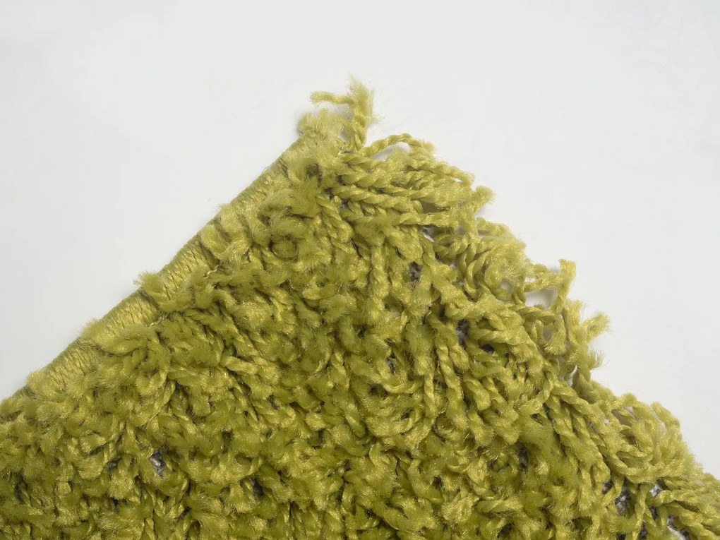 Kusový koberec Efor Shaggy 1903 Green, 60x115, zelená, obývacia izba, Mono Carpet