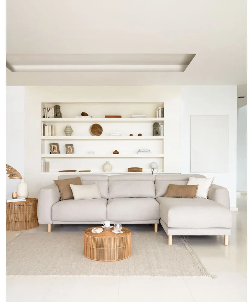 Béžová rohová pohovka (pravý roh) Singa - Kave Home