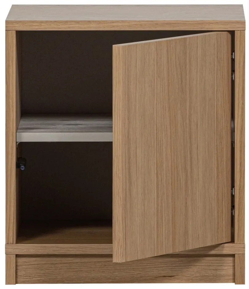 Modulárna knižnica v dekore duba v prírodnej farbe 120x243 cm Modulair – vtwonen