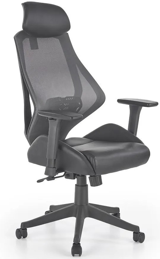 Kancelárske kreslo Hasel čierna/Šedá