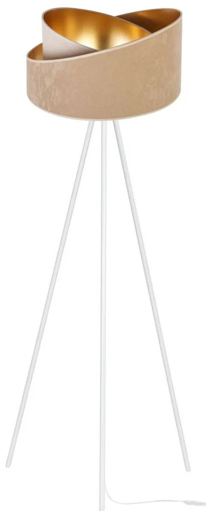 Stojacia lampa Mediolan, 1x textilné tienidlo (výber z 9 farieb), (výber z 2 farieb konštrukcie)