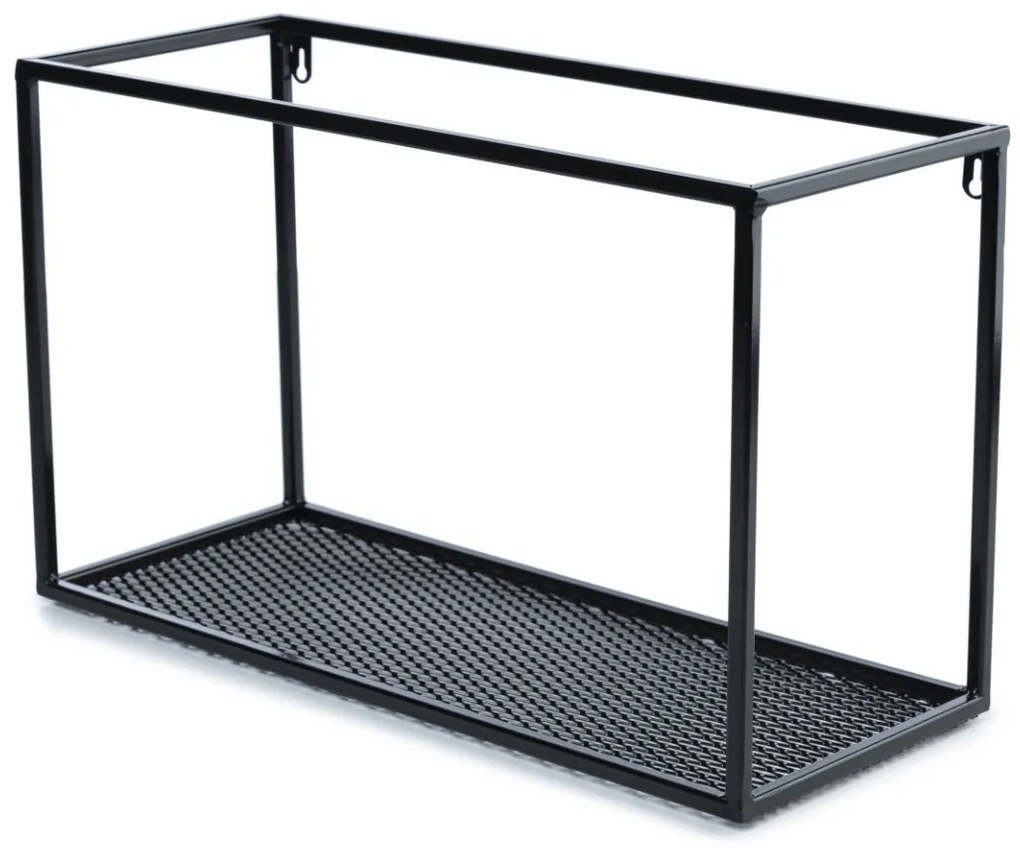 Závesná polica LOFT 50 cm čierna