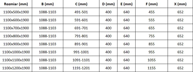 Mexen Roma, sprchovací kút 110 (dvere) x 90 (stena) cm, 6mm číre sklo, zlatý profil, 854-110-090-50-00