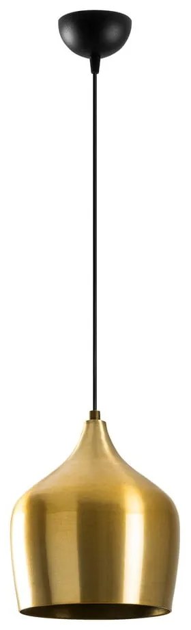 Závesné svietidlo v zlatej farbe s kovovým tienidlom ø 22 cm Dodo – Opviq lights