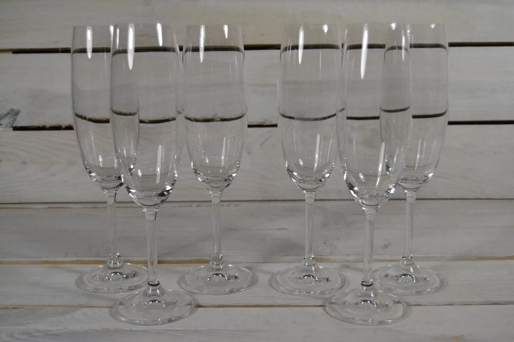 Sklenené poháre na ŠAMPANSKÉ 220 ml (BOHEMIA GLASS)