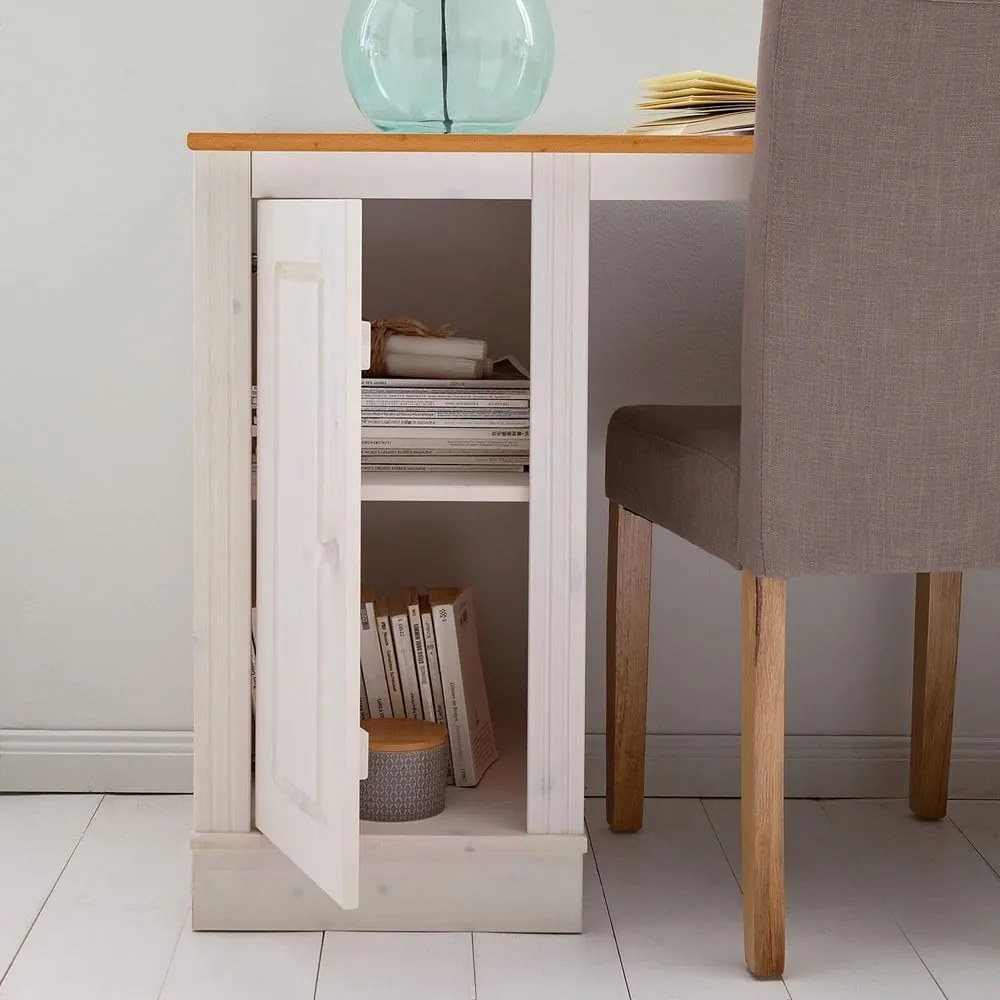 Pracovný stôl s doskou z borovicového dreva 50x140 cm Anita – Støraa