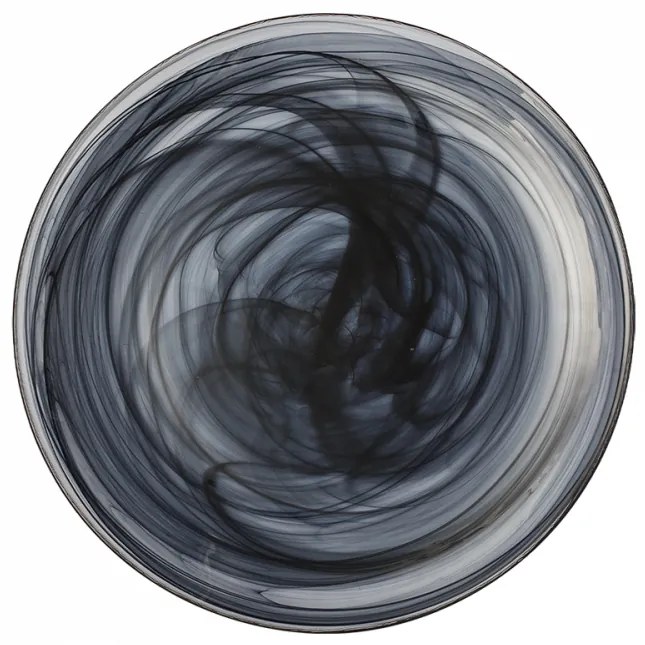 S-art - Tanier plytký čierny 28 cm - Elements Glass (321910)