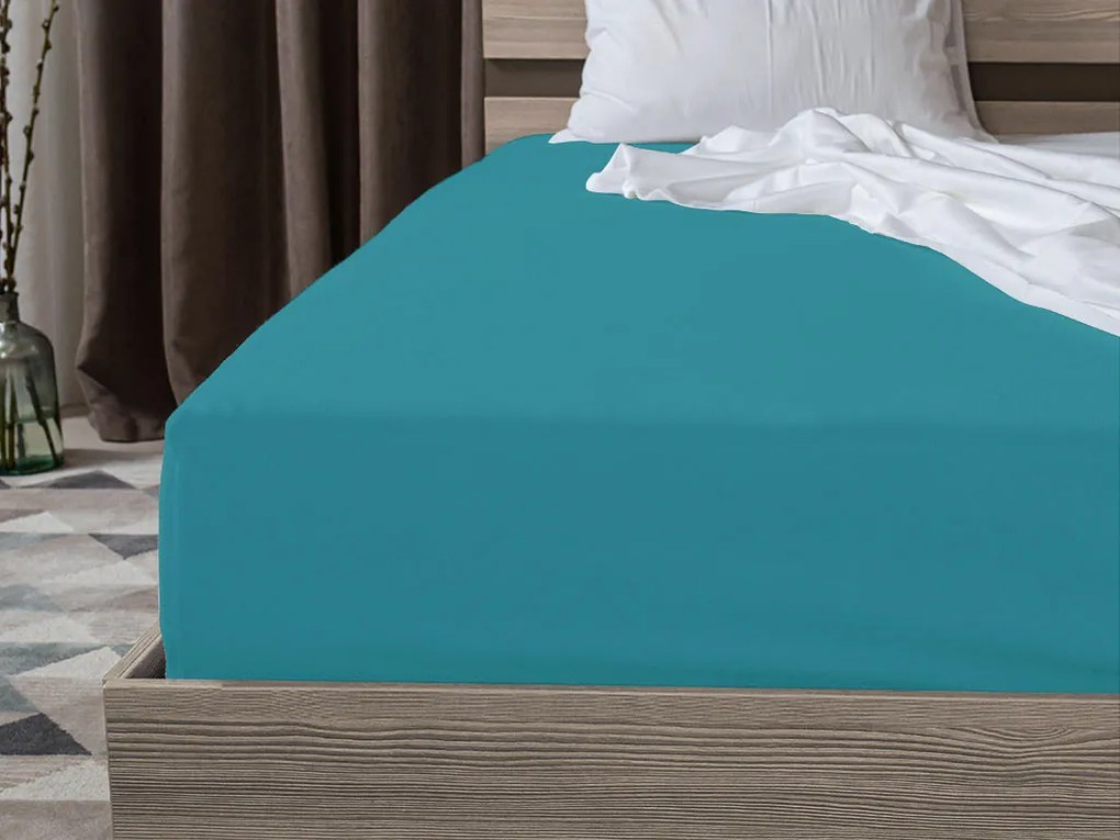 Jersey plachta EXCLUSIVE tyrkysová 160x200 cm