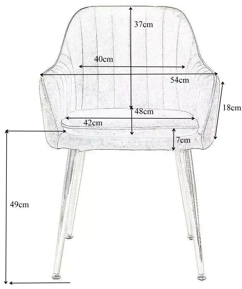 LuxuryForm DESIGN Jedálenská stolička AUSTIN VELUR - hnedá