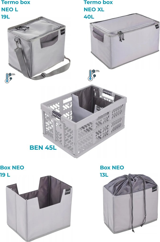 Keeeper Termo taška / box Keeper NEO XL, šedá, 40L, 48 x 31,5 x 26,5 cm