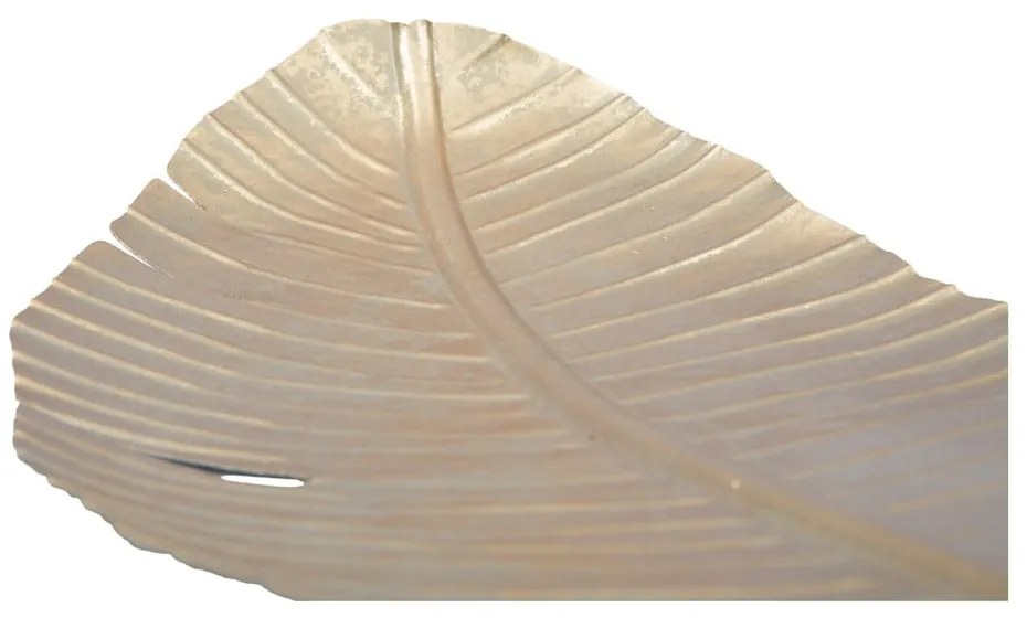 Dekorácia v zlatej farbe Mauro Ferretti Leaf, 55,5 × 18 cm