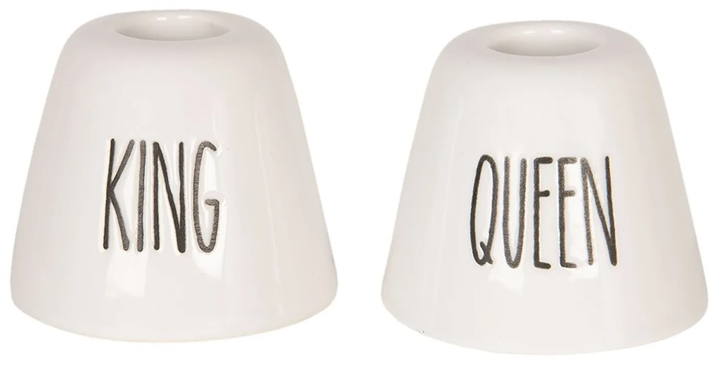 2ks držiak na zubnú kefku kráľ / kráľovná - Ø 6 * 4/6 * 4 cm
