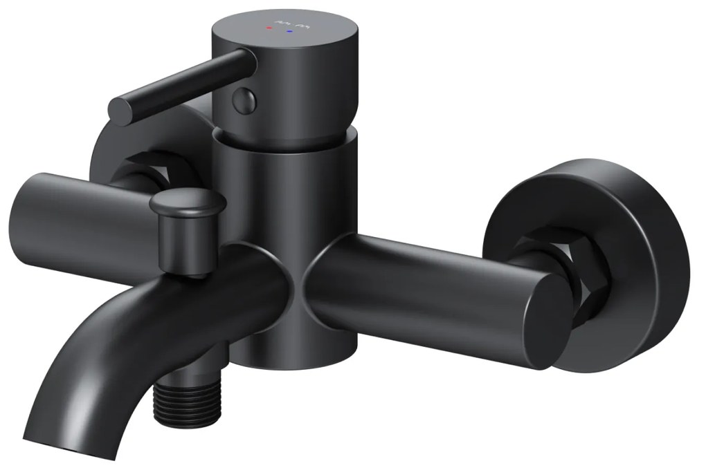 Vaňová a sprchová batéria AM.PM Spike FPA10022 jednopáková, čierna