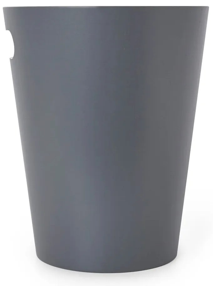 Tmavosivý drevený odpadkový kôš 7,5 l Woodrow – Umbra