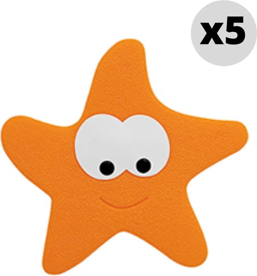 Detské protišmykové podložky v súprave 5 ks do vane 12x13 cm Starfy – Spirella