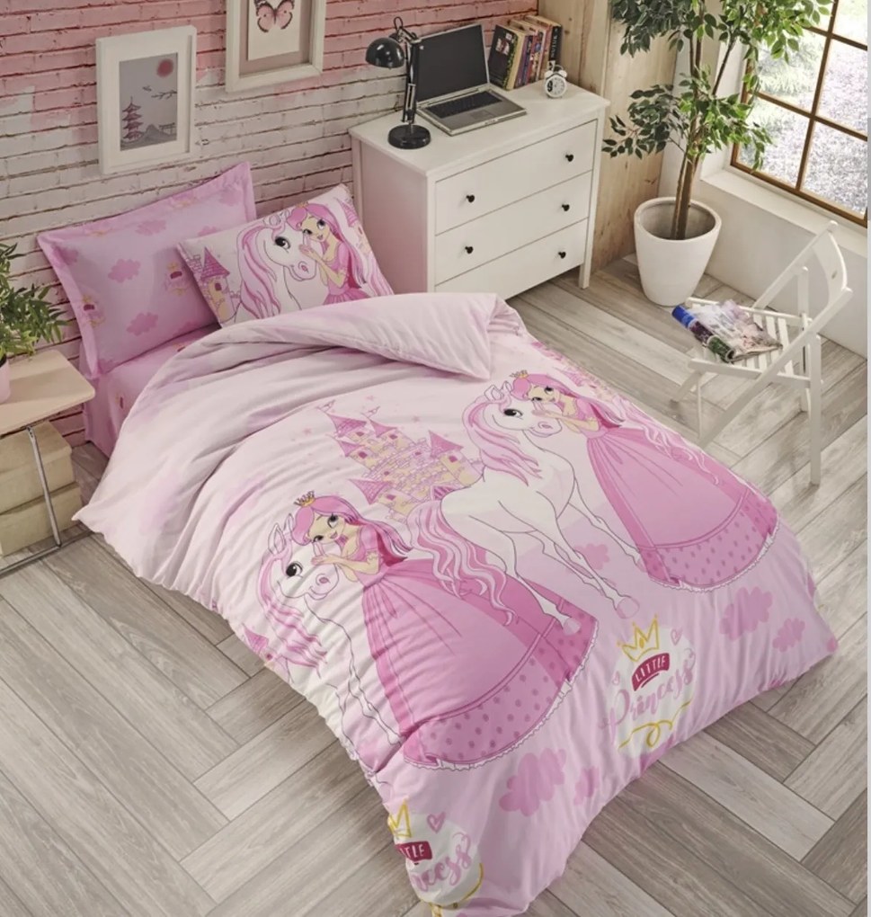 Obliečky bavlnené Princess 200x140cm+90x70cm TiaHome