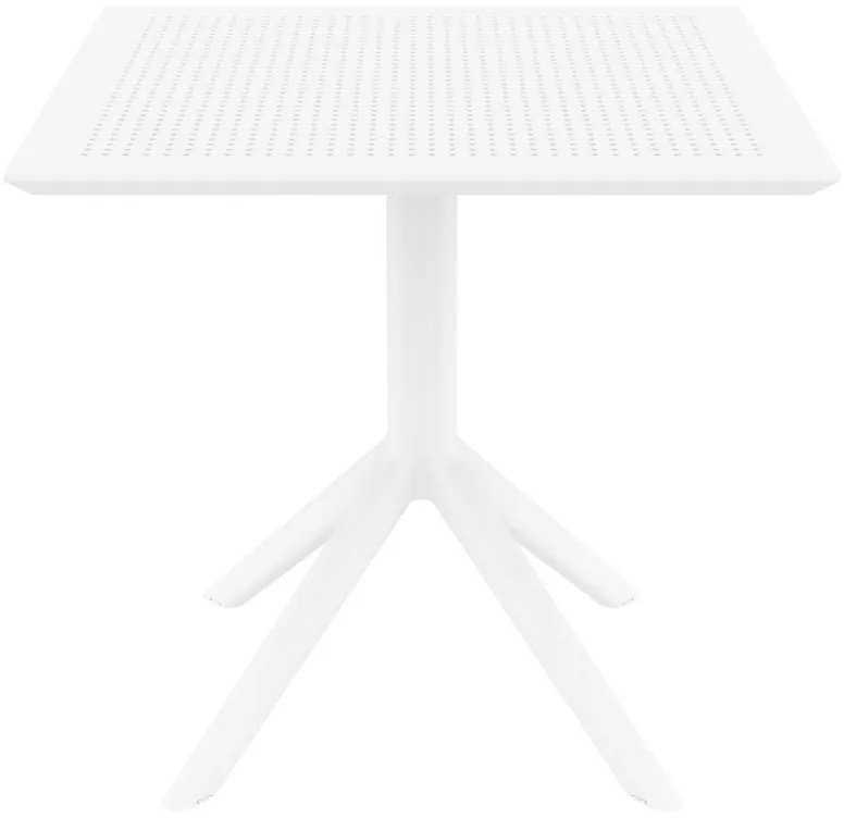 Stôl Sky 80 - v74 x 80 x 80 cm - Biela