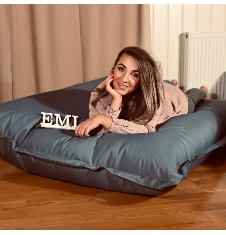 Sedací vak vankúš sivý EMI