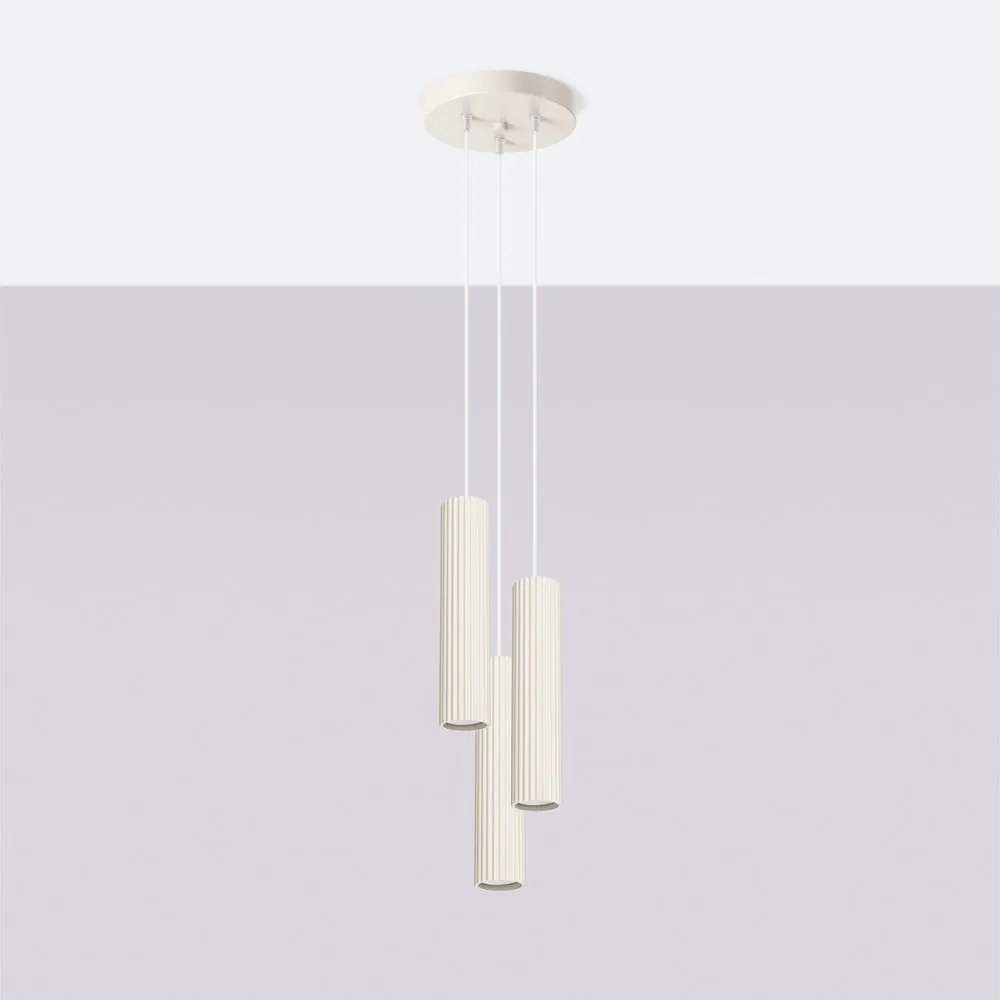 Krémové závesné svietidlo ø 19,5 cm Gleam – Sollux