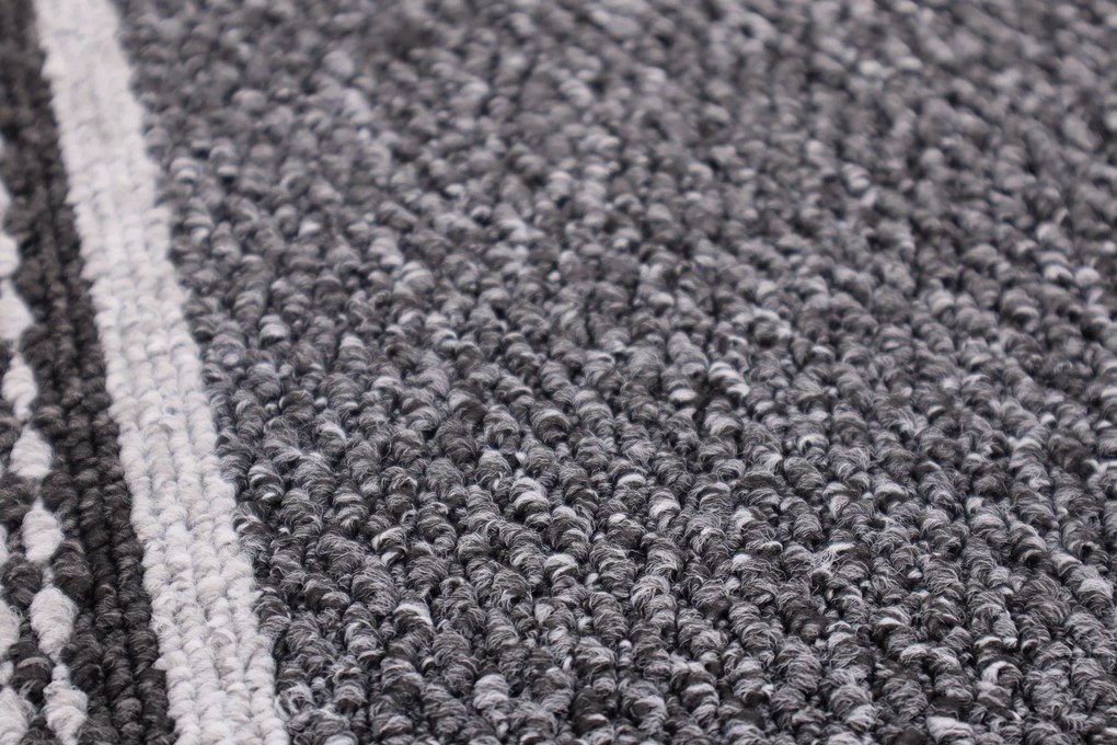 Condor Carpets, Koberec behúň na mieru Promenade 8727 antra, šíre 120 cm, šedá, chodba / predsieň