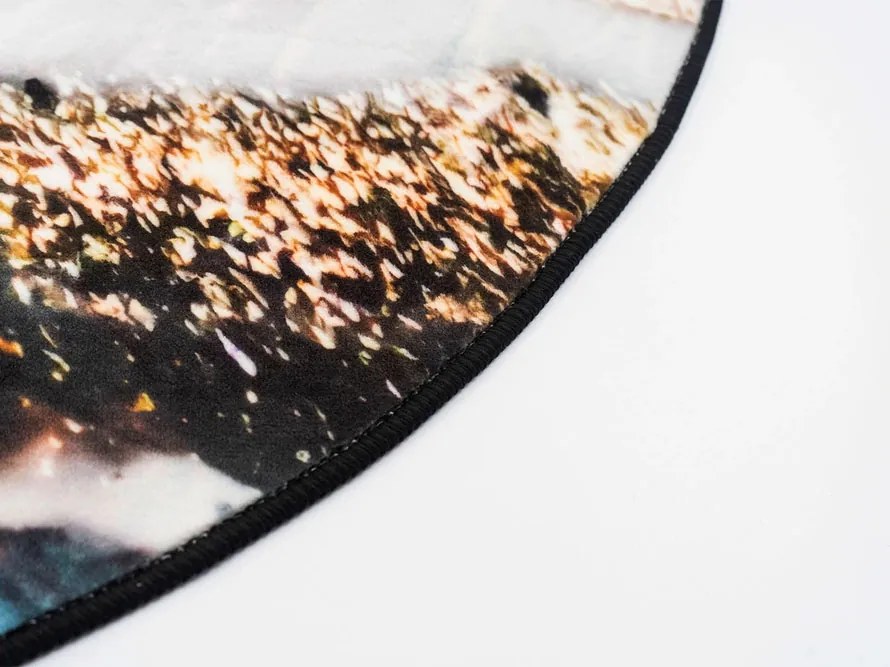 TZ Okrúhly mramorový koberec Kiara Rozmer: 200