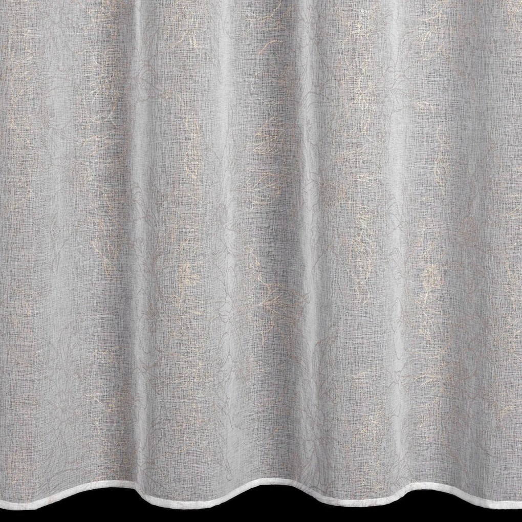 ZÁCLONA NA KRÚŽKOCH ANITA 140X250 CM BIELA