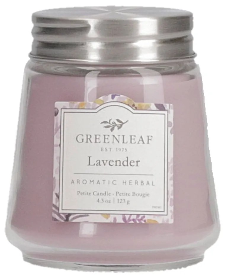 Sviečka zo sójového vosku Greenleaf Lavender, doba horenia 30 - 40 hodín
