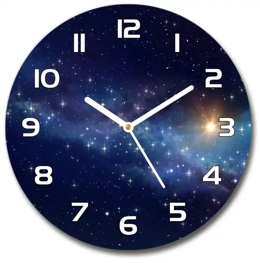 Sklenené hodiny okrúhle Vesmír pl_zso_30_f_144381988 | BIANO