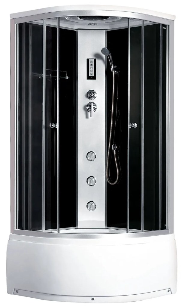 D‘Eluxe - MASÁŽNE BOXY - Sprchový Masážny Box PN1K8821 xx21cm hydromasážny sprchový box číre 4 satén 80 214 80x80x214 48
