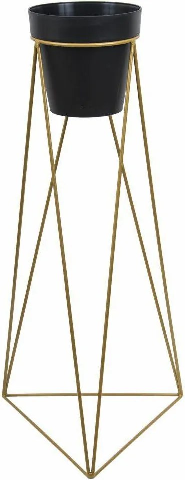 STOJAN NA KVETINÁČ TRIANGLE 90X50X24 CM ZLATÁ