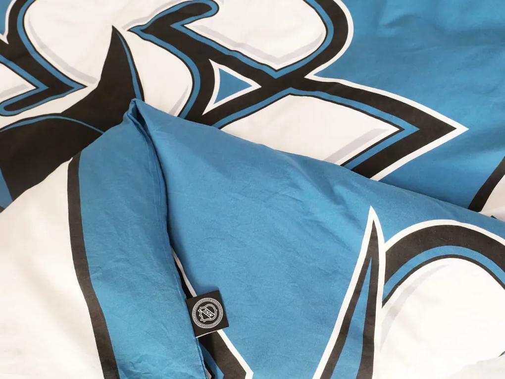 TipTrade Bavlnené obliečky 140x200 + 70x90 cm - NHL San Jose Sharks Belt