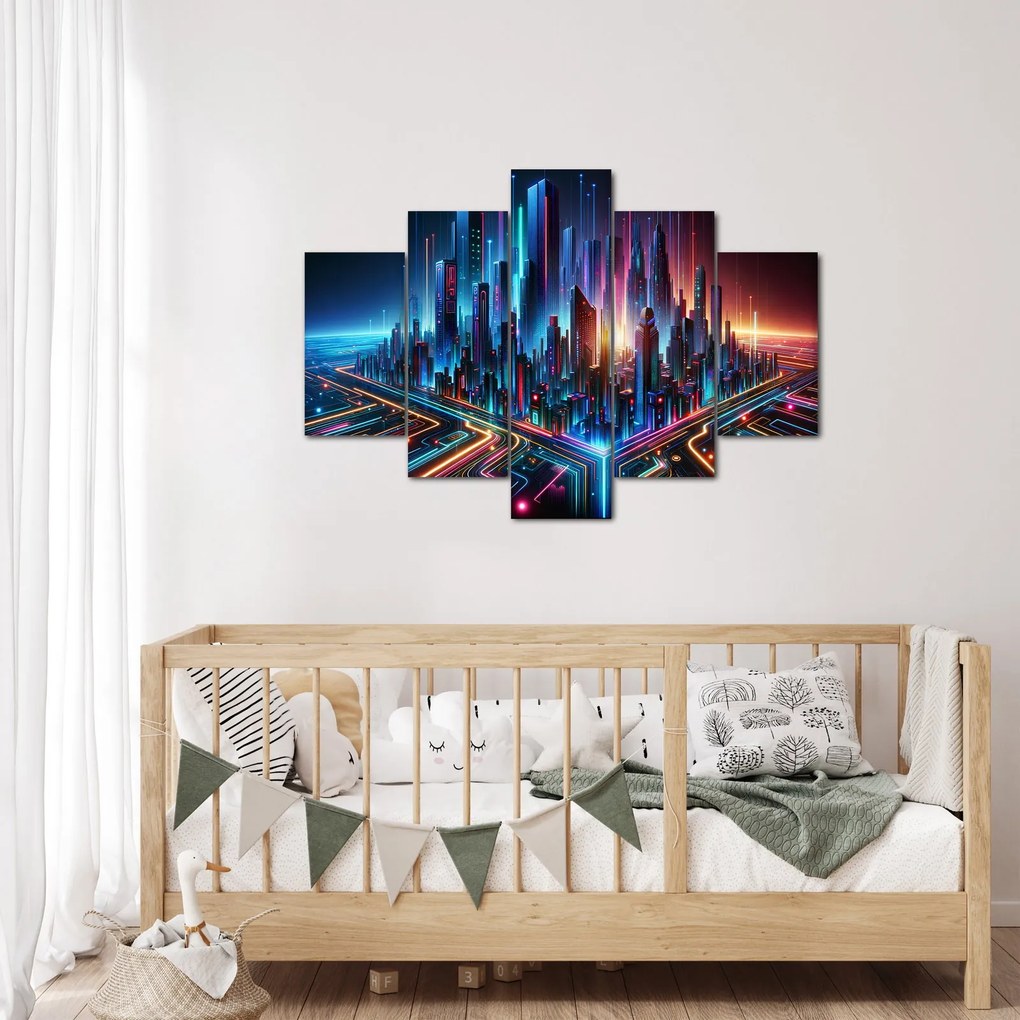 Obraz - Mesto budúcnosti (150x105 cm)