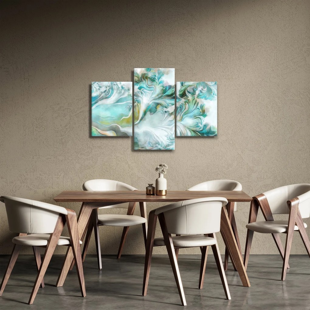 Obraz - Maľba abstraktných vzorov (90x60 cm)