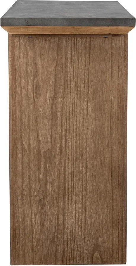 Konzolový stolík s kovovou doskou v prírodnej farbe 40x110 cm Riva – Bloomingville