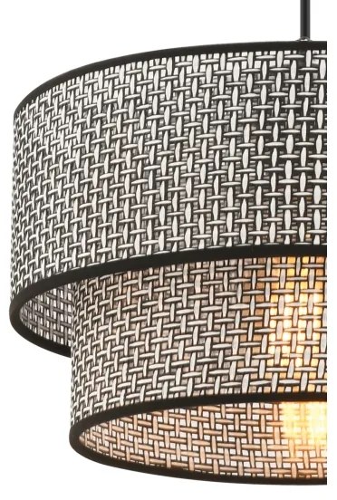 Závesný luster ECHO na lanku 1xE27/60W/230V sivá/čierna