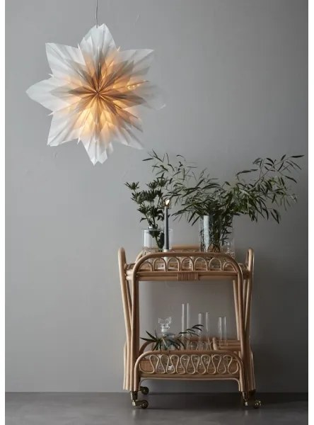 Markslöjd 705835 - Vianočná dekorácia NEELA 1xE14/25W/230V pr. 60 cm šedá