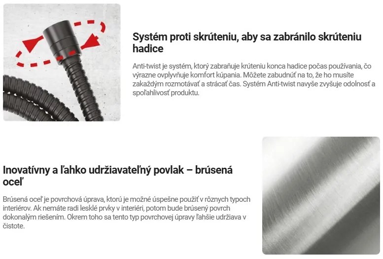 Deante Deante, sprchová hadica 150cm s oceľovým opletením, oceľová, DEA-NDA_F53W