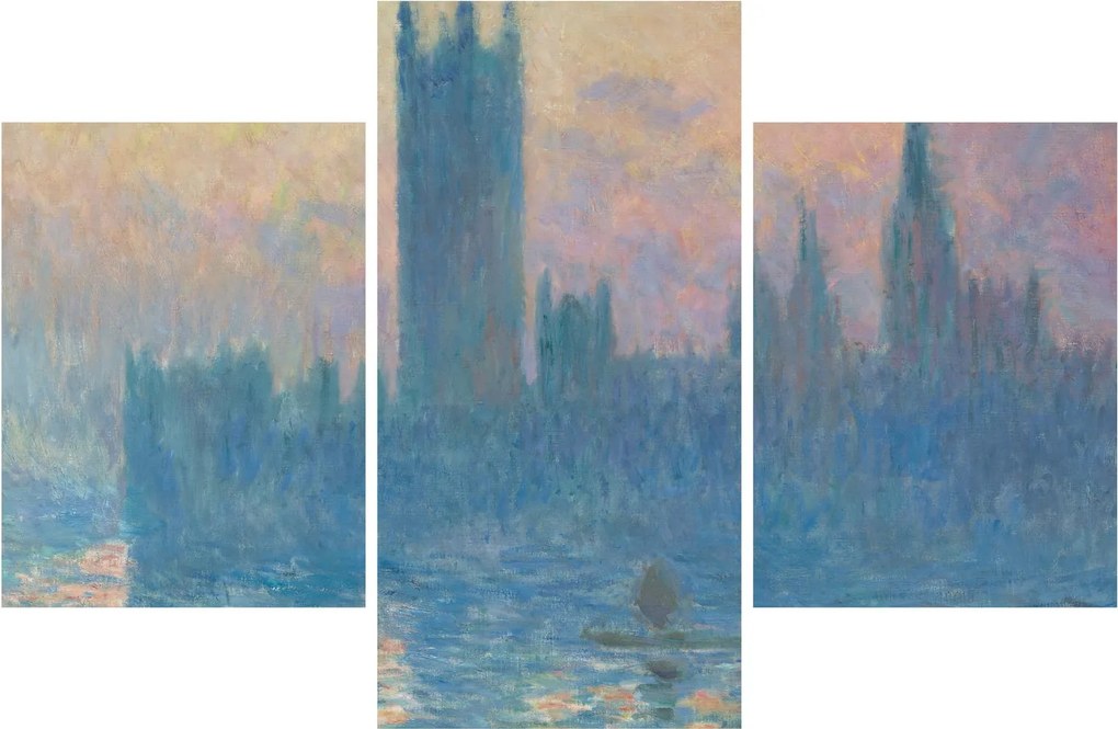 Obraz - Claude Monet, The Houses of Parliament, Sunset, reprodukcia (90x60 cm)