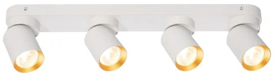 Bodové svietidlo ANDY 4xGU10/8W/230V biela/zlatá