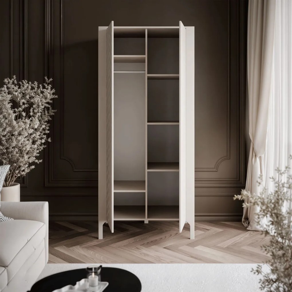 DVOJDVEROVÁ ŠATNÍKOVÁ SKRIŇA SALOME KAŠMÍR 90 cm