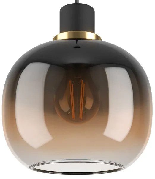 Eglo 99614 - Luster na lanku OILELLA 1xE27/40W/230V hnedá