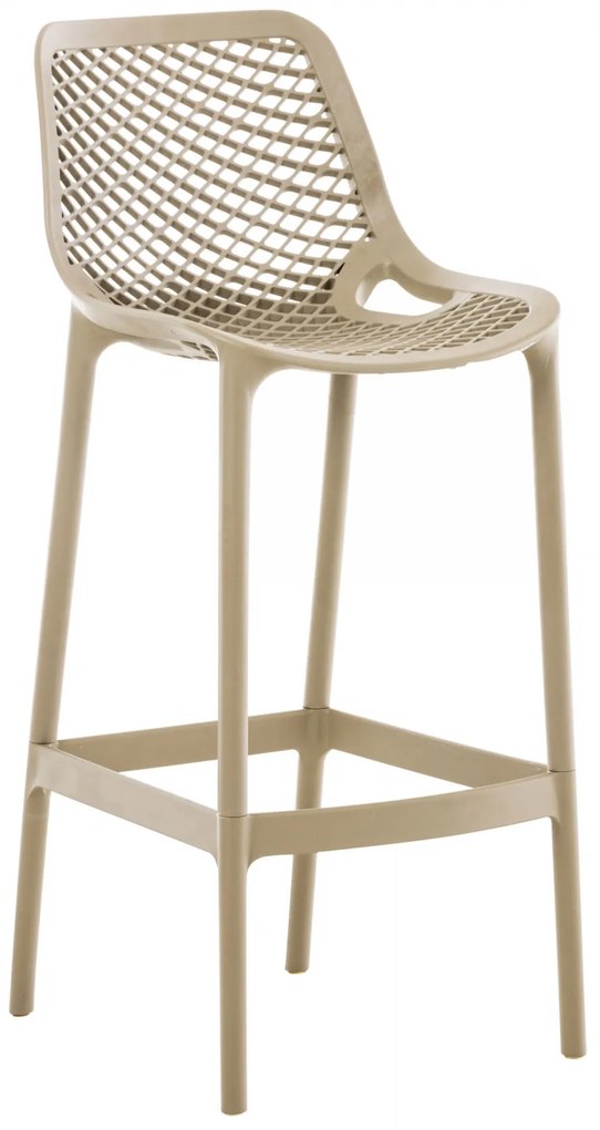 Plastová barová stolička DS10778434 - Hnedá