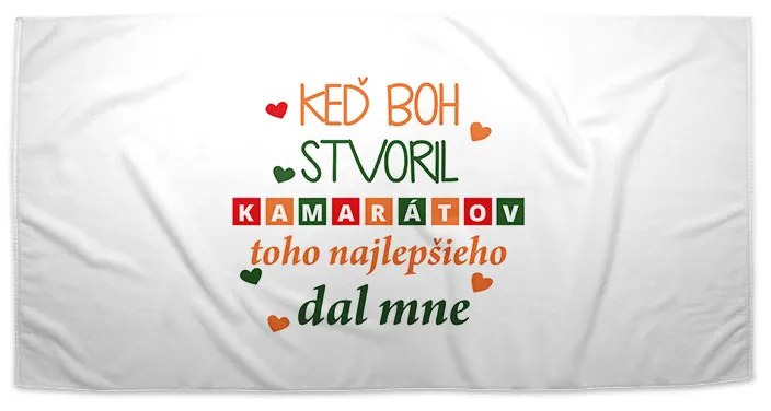 Sablio Uterák Keď Boh stvoril kamarátov - 50x100 cm