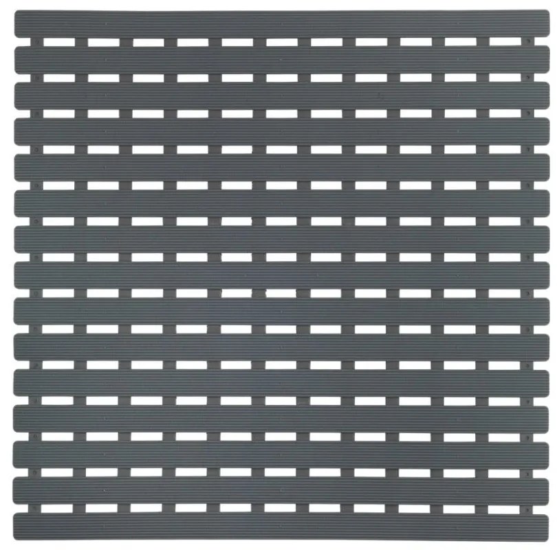 Tmavosivá podložka do sprchového koutu Wenko Arinos, 54 × 54 cm