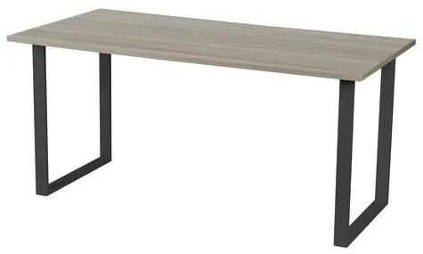 Kancelársky stôl Viva Square, 180 x 80 x 75 cm, rovné vyhotovenie, podnožie antracit, dub oyster