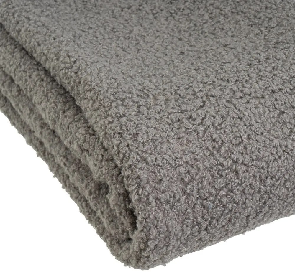 Sivá deka s baránkom 130x160 cm Sherpa Bouclé – Casa Selección