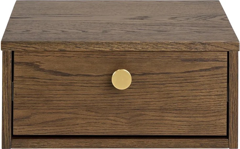 Nočný stolík v dekore duba v tmavoprírodnej farbe Monfort – Actona
